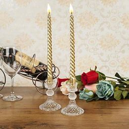 Candle Holders Glass Holder For Tealight Retro Candlestick Romantic Party Dinner Wedding Decoration Home Decor