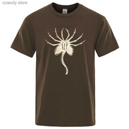 Men's T-Shirts Funny Alien Man Tshirts Fashion Loose Brand Tshirt Summer Breathab Comfortab Cotton Tops Casual Short Seve T Clothes Men H240507