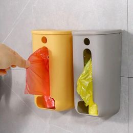 Storage Bottles Wall Hanging Plastic Box With Lid Large Capacity Garbage Bag Bathroom Kitchen Accessories