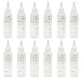 Storage Bottles 30PCS 30-500ml PET Graduated Transparent Plastic Bottle Paint Liquid Glue Container Tattoo Ink Perfume