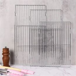 Accessories Stainless Steel Mat Net Grid Shape Rectangle Grill Grilling Mesh Net Outdoor Cooking Accessories Barbecue Tools BBQ Tools