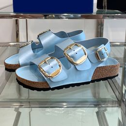 Designer Sandals Boston Clogs tofflor Kvinnor Tyskland Slides Baotou Fashion Clog Sliders Summer Beach Loafer Suede Cowhide Leather Buckle Slide Flip Flops