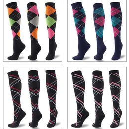 Socks Hosiery Compression Stockings Nylon Medical Nursing Stockings Outdoor Cycling Fast-drying Breathable Adult Sports Basketball Running Y240504