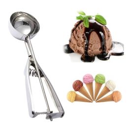 Tools 5cm Stainless Steel IceCream Mash Potato Scoop Ice Cream Stacks Spoon Kitchen Tool Middle Accessories