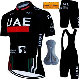 Cycling Man Mens Shorts Jacket Pants Gel UAE Clothes Professional Shirt Uniform Clothing Costume Bike Summer Jersey 240506