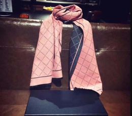 New Arrive Women Silk Scarf Fashion Man Womens Beautiful 4 Seasons Shawl Scarf Lattice Letter Scarves Size 180x70cm Highly Quality3326535