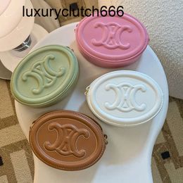 dermis designer cel lady Mini tender pink mooncake bun Pink Bag 2023 New Triumphal Arch Pig Nose Mini Round Cake Bag Leat 86C9