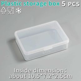 Storage Boxes Bins Small storage box transparent mini desktop plastic parts project packaging food grade polypropylene PP Q240506
