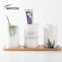 Tumblers WHYOU Tumblers Tooth Mug Washing Cup Personality Bathroom Accessories Set Lover Cuper Gift Home Decoration