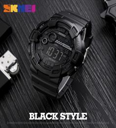 SKMEI 1243 Men Digital Wristwatches LED Display Multiple Time Zone Whole Clock Relogio Masculino Outdoor Sports Watches4514648