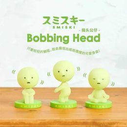 Blind box Smiski Bobbing Head Series Kawaii Figure Smiski Zip Anime Figures Cute Luminous Doll Model Collection Desk Decoration Toys Gifts T240506