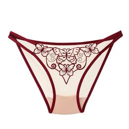 European Sexy comfortable breathable quick drying women's triangle short lady underwear sexy panties women apparel ladies clothing transparent panties