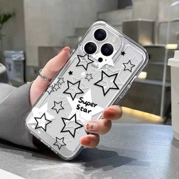 Cell Phone Cases INS Star Clear Case For A35 5G A05 A54 5G A53 A52 A34 A33 A13 A14 A73 A72 A71 A51 A32 A24 A23 A22 A12 A04E Silicon Cover