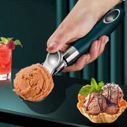 Tools 304 Stainless Steel Cream Scoop Springable Ice Cream Scoop Dualpurpose Ball Digger Ice Cream Fruit Watermelon Latest Gadgets