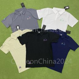 Summer Mens Fashion Designer T Shirts ACG X NKl outwoor 3M Lapel collar quick drying ice silk POLO T shirt Sportwear fitness basketball training tee