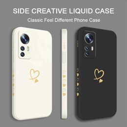 Cell Phone Cases Gemini Love Phone Case For Mi 13 12 12T 12S 11 11T Ultra 10 10T 9 9T 9SE 8 Pro Lite 5G Liquid Silicone Cover