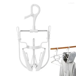 Hangers Multi Functional Plastic Clothes Hanger Retractable Portable Travel Non Slip Household Underwear Socks Drying Racks