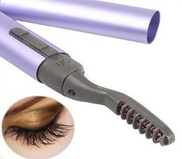 Whole New Mini Pen Style Electric Heated Eyelash Eye Lashes Curler Long Lasting Makeup Kit 2325017