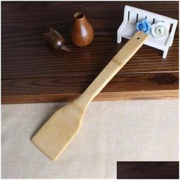 Cooking Utensils Bamboo Spoon Spata 6 Styles Portable Wooden Utensil Kitchen Turners Slotted Mixing Holder Shovels Fy7604 B1013 Drop D Dh4Ka