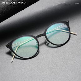 Sunglasses Frames Denmark Brand Titanium Oval Glasses Frame Women Ultra-light Reading Eyeglasses Men Screwless Prescription Spectacle