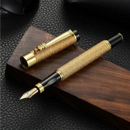 High Quality Dragon Clip Classic Style Fountain Pen Student School Stationery Supplies Calligraphy Writing Pens F Nib Ink 240425