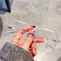 Sunglasses PC Anti-UV Blue Rays Glasses Fashion Ultra-light Big Frame Flat Mirror Eyewear Vision Care Eyeglasses Women Men