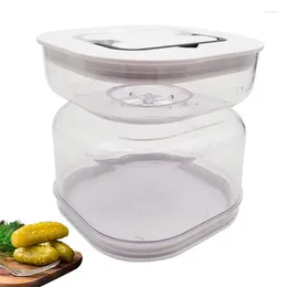 Storage Bottles Sealed Pickle Jar Container Kimchi Wet Dispenser Hourglass Food For Storing Pickles