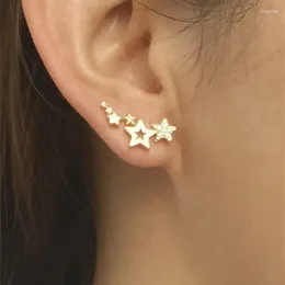 Stud Earrings 1 Pair Star Ear Climber Tiny For Women Birthday Gift Jewelry Earrring