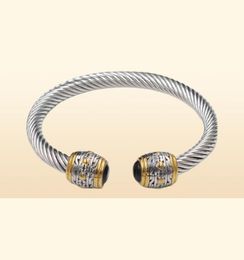 Brand Multi Design Twisted Cable Bangle Vintage Fashion Bangles Cuff Bracelet Women Men Unique Designer Christmas Gift6660988