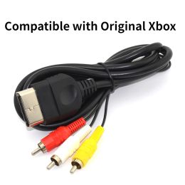 Cables Nku 1.8m 6ft Composite Audio Video AV 3 RCA HighDefinition Cable Compatible with Original Classic Microsoft Xbox To TV Monitor