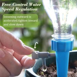 Decorations 6/1Pcs SelfWatering Kits Automatic Watering Device Adjustable Drip Irrigation System For Flower Plant Garden Watering Supplies