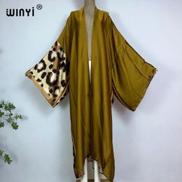 Women Bohemian Fashion Print Elegant Casual Dress African Cardigans Outerwear For Summer Sexy Silk Feeling Kimonos