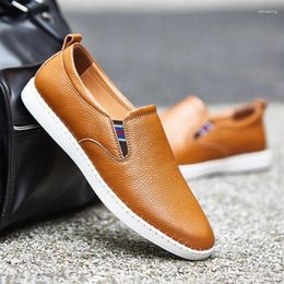 Casual Shoes Handmade Leather Men Outdoor Sneakers Driving Shoe Soft Footwear