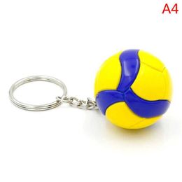 Keychains Lanyards Volleyball Keychain Mini PVC Volleyball keychain bag car keychain Ball Key Ring