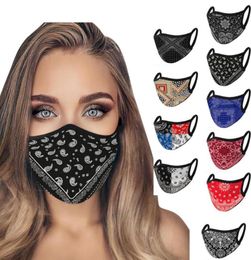 Women Designer Face Masks 3D Camouflage Print Mouth Cover Cycling Dustproof Breathable Mask Washable Fashion Hanging Ear Face Mask8461111