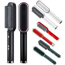 Electric Hair Straightener Brush Negative Ions Do Not Hurt Hair 5 Gear Temperature Thermostatic PTC Heating Electric Hair Brush 240507