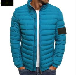 stone jacket island Men s Down Parkas Winter Jacket Thin And Light Comfortable Windproof Stand up Collar Warm Jackets Slim quality Brand Coat q8