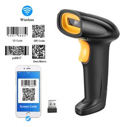 Scanners 2D Wireless Barcode Scanner Reader Handheld QR Code Scanner 1D/2D Barcode Reader PDF417Scanner Wireless 2d Reader Portable