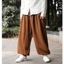 Ethnic Clothing High Quality 4-color Men's Pants Sinicism Retro Tang Suit Hanfu Knit Jacquard For Men Loose Ankle Banded Harem