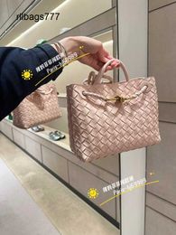 Women Totes Bag Andiamo Bottegssvenets Bvs Small Andiamo Woven Handheld Crossbody Bag Old Money Wind Tote Bag