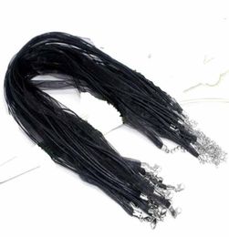 Fashion black Organza Voile Ribbon Necklaces Pendants Chains Cord 18quot Jewelry DIY MAKING1706596