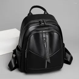 School Bags Travel Backpack Women Female Backpacks For University Elegant Women's Leather Ladies Woman Bag