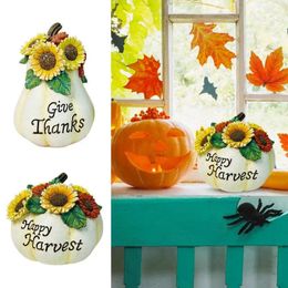 Party Decoration Halloween Pumpkin Decor Home Props Strip Resin Harvest Decorations For Desktop Autumn Table Pography