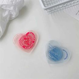 Cell Phone Mounts Holders INS Korea Gradient 3D Love Heart Bracket Phone Grip Tok Griptok Holder Ring For iPhone Sumsung Phone Stand Holder Girl Gift Ring