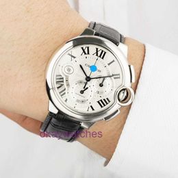 Crater Unisex Watches Direct New Blue Balloon Timing Automatic Mechanical Mens Watch 44mm with Original Box