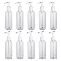 Storage Bottles 10 Pcs Clear Hand Soap Dispenser Lotion Bottle With Round Shoulder Spigot Shampoo Liquid Travel Size