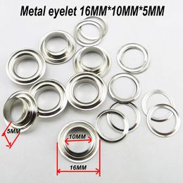 500PCS 16MM 10MM 5MM metal silver EYELET button sewing clothes accessory round buttons Handbag leather eyelets MNE-01 270Y