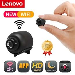 Mini Cameras Lenovo Mini Camera Intelligent WiFi 5G Mini 4K/8K Camera Home Night Vision Safety Audio Recorder 2024 WX