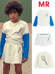 MR Basketball 2024 Kids Clothes Childrens T Shirts Shorts Summer Child Boys Childrens Clothi Girls Short Sleeve Tee Top 240506
