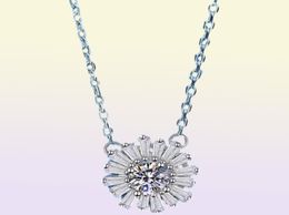 925 Sterling Silver Pendant For Women 14K White Gold GRA VVS1 Moissanite Diamond Necklace Wedding Jewelry213s7493564